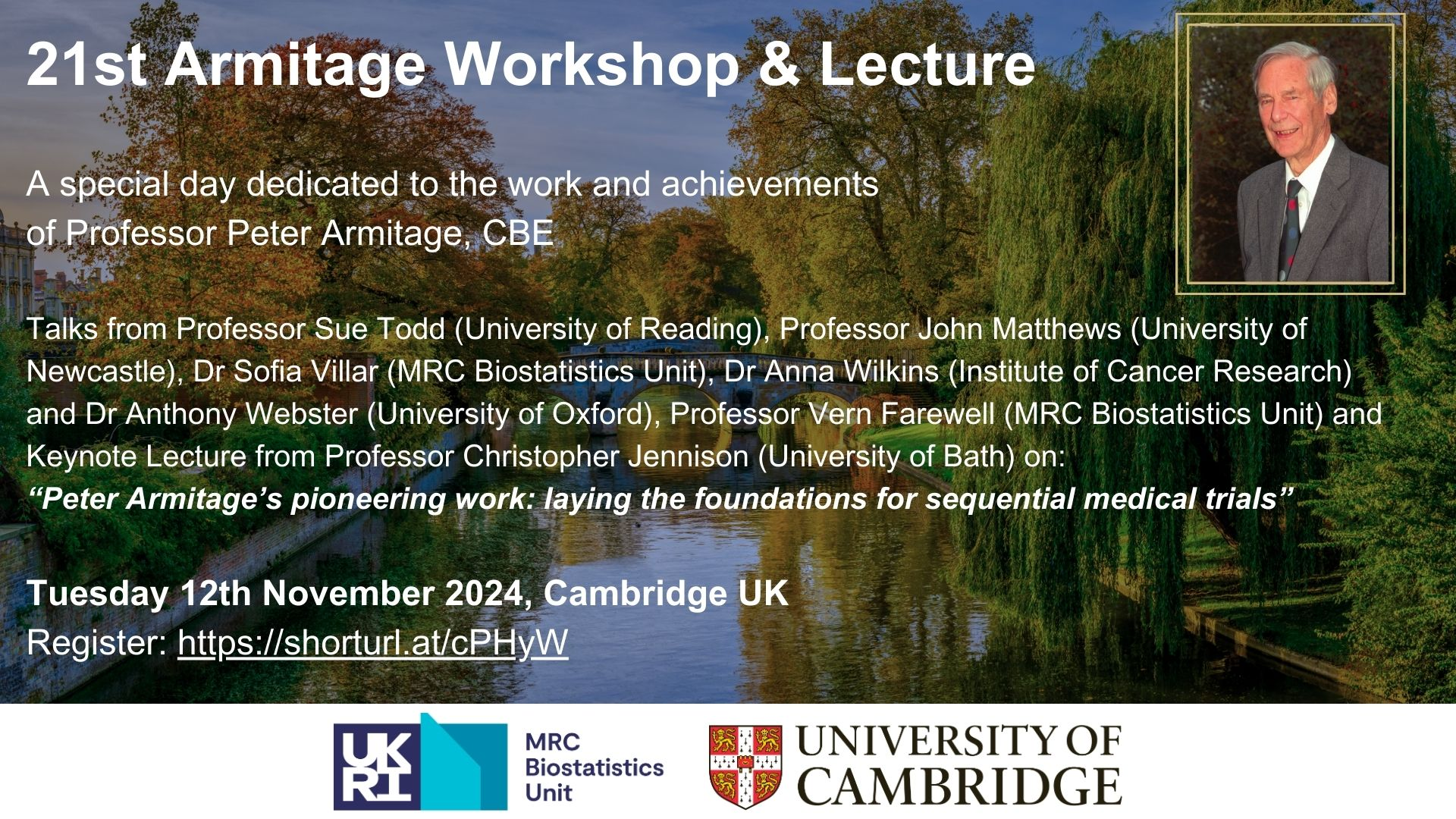 21st Armitage Workshop and Lecture