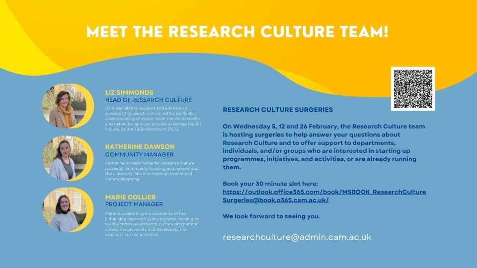 Research Culture Surgeries